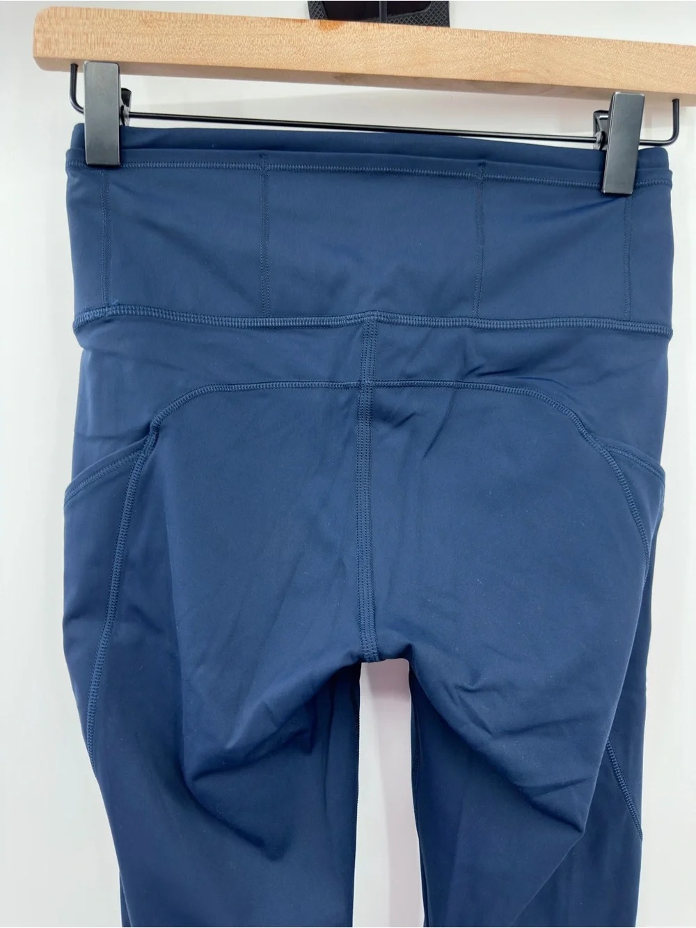 Lululemon Fast Free 7/8 Tight II Nulux 25 True Navy Leggings Size 4